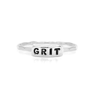 Anillo apilable inspirador Resilience Grit