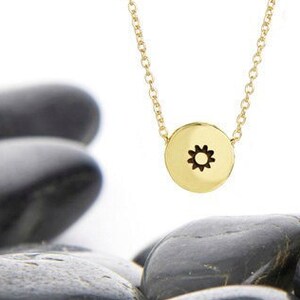 Birthday Gift, Layering Necklace, Celestial Jewelry, Celestial Necklace, Sun Charm Necklace, Silver Sun Necklace, Minimal Necklace, Sun