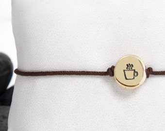 Small Coffee Cup Friendship Bracelet