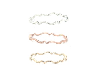 Wavy Stacking Ring