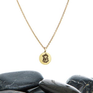 Litet Ganesha-hängehalsband, sterlingsilver eller guldfyllt, yogasmycken bild 3