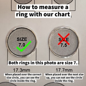 Ring Size Chart, Ring Sizer, Ring Sizing Tool, Ring Size Guide, Ring Size, Ring Sizer Tool, Reusable Ring Sizer, Ring Size Finder image 3