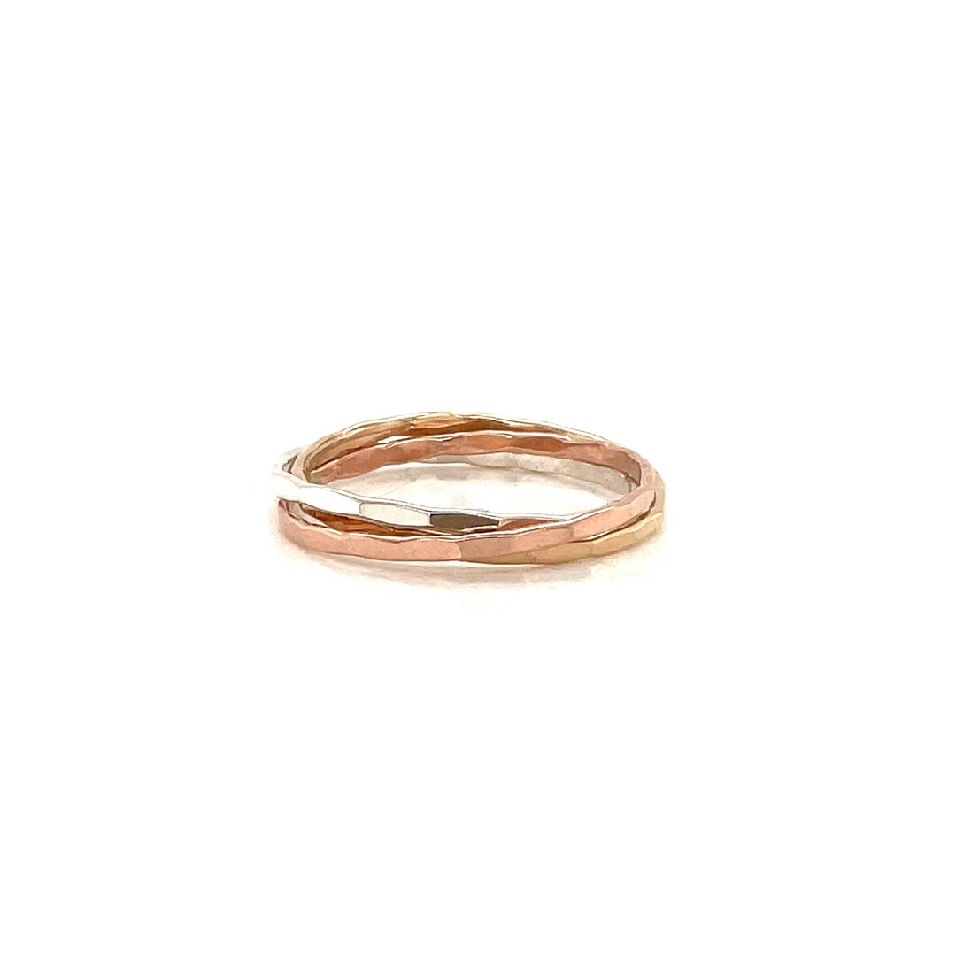 Rolling Ring, Interlocking Ring, Gift for Her, Fidget Ring, Anxiety ...