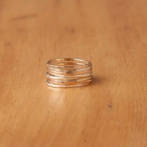 Gold Ring, Stackable Ring, Thin Ring, Sterling Silver Ring, Dainty Ring, Stacking Rings, Rings, Silver Ring, Thin Gold Ring, Stack Ring, r26 image 3