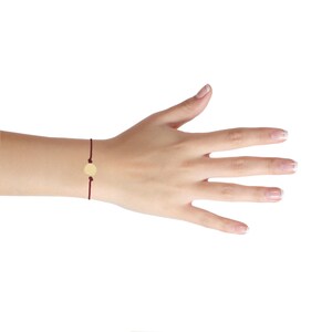 Handmade Moon Charm Adjustable Cord Bracelet Celestial Inspired Jewelry image 3
