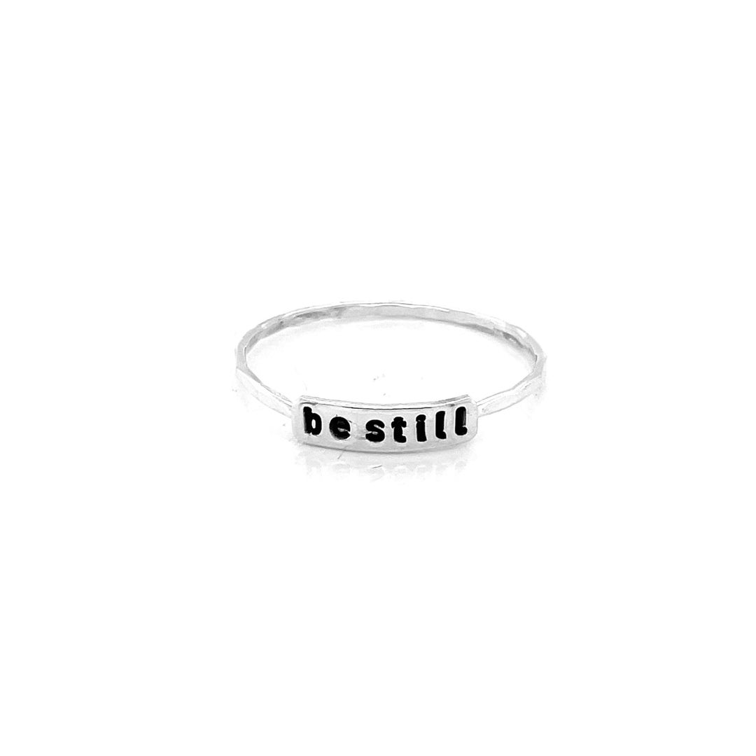 Be Still Ring, Be Still, Word Ring, Stacking Ring, Stackable Ring