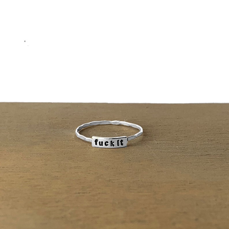 Funny Gift For Her Fuck Off Custom Wire Ring Fuck Knuckle Ring Stackable Ring Fuck It Ring Fuck You Fuck Rings Fuck Jewelry