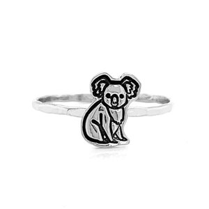 Koala, Koala Jewelry, Animal Jewelry, Koala Bear, Australia, Silver Koala, Silver Koala Ring, Koala Lover, Koala Bear Ring, Cute Ring