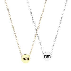 Marathon Necklace, Running Jewelry, Running Necklace, Marathon Jewelry, Runner Necklace, Runner Gift, Marathon Gift, Run Jewelry