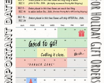 House of Metalworks Holiday 2023 Production Calendar