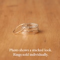 Hammered Stacking Band in Gold Filled, Rose Gold Filled or Recycled Sterling Silver
