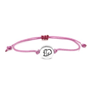 Squirrel Charm Adjustable Cord Friendship Bracelet – Custom Metal and Cord Options
