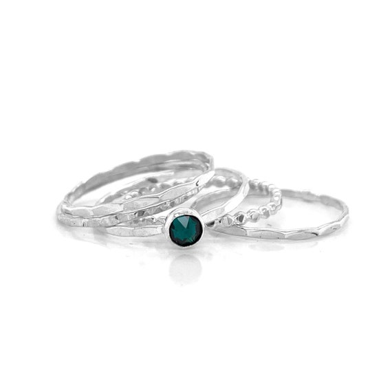 Birthstone ring swarovski deals