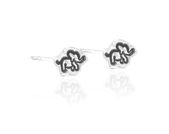 Elephant Earrings, Elephant Jewelry, Elephant, Animal Earrings, Silver Earrings, Sterling Silver, Silver Elephant, Elephant Jewellery