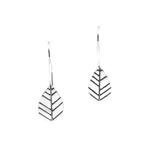 Leaf Earrings, Leaf Jewelry, Dangle Earrings, Silver Earrings, Silver Leaf Earrings, Leaves Earrings, Leaf Earring, Botanical Jewelry