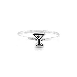 Martini Ring, Martini Jewelry, Martini, Martini Glass, Cocktail Jewelry, Martini Charm, Martini Glass Charm, Cocktail Charm, Martini Gift