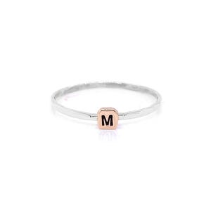 Handmade Initial Stacking Ring | Custom Monogram Jewelry