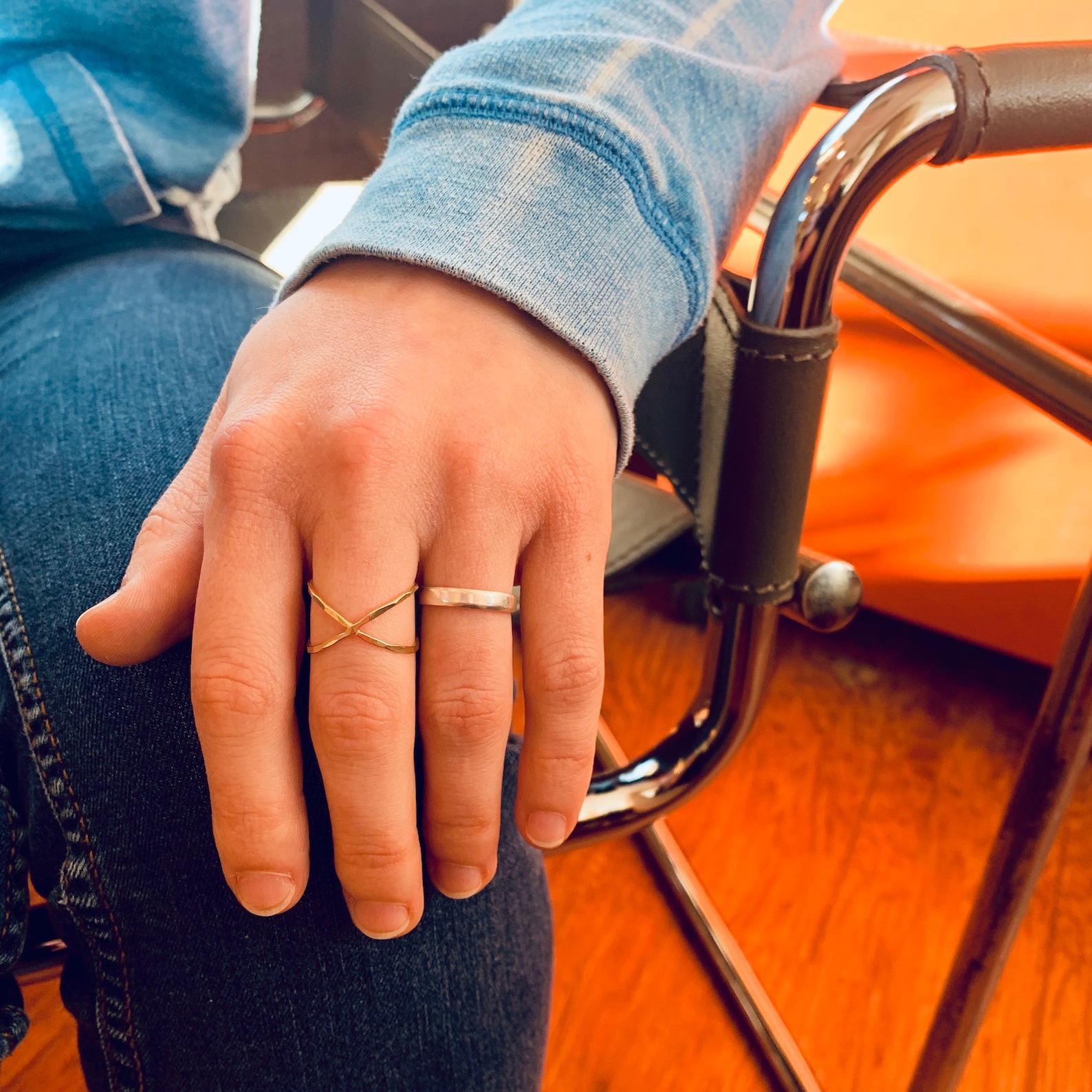 Criss Cross Ring Silver X Ring X Cross Ring Gift for Her Etsy