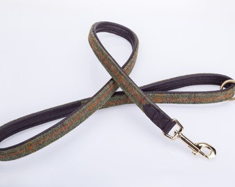 Pear Tannery Tweed Leather Dog Lead 3/4"