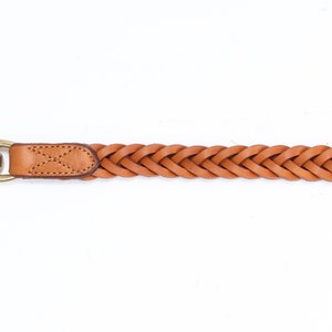 Pear Tannery Plaited Leather Dog Lead 3/4 image 7