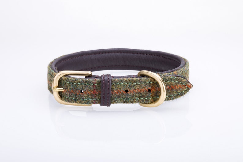 Pear Tannery Tweed Dog Collar image 1