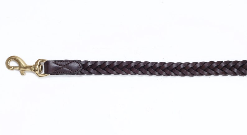 Pear Tannery Plaited Leather Dog Lead 3/4 image 6