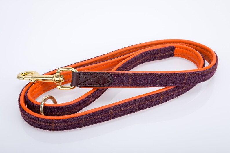 Pear Tannery Tweed Leather Dog Lead 3/4 Etsy UK