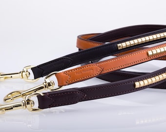 Correa de cuero para perros Pear Tannery Clincher de 5/8"
