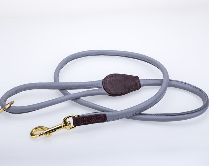 Pear Tannery Super Soft Rolled Leather Dog Lead