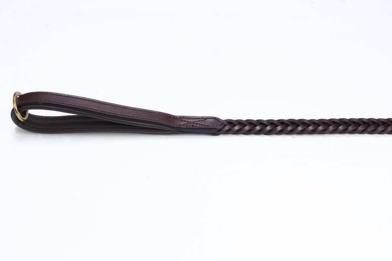 Pear Tannery Plaited Leather Dog Lead 3/4 image 8