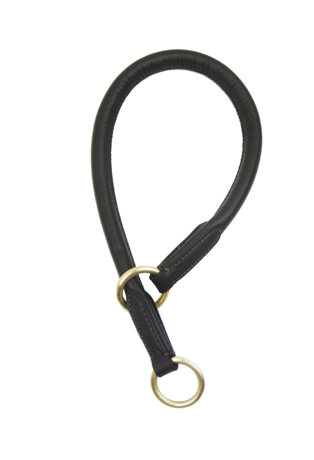 Pear Tannery Rolled Leather Slip Dog Collar Etsy