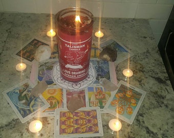 6thLEVEL SPELL CANDLE-gem stones, prayer candles, organic herbs, tarot cards, wicca candles