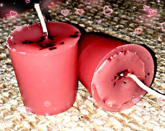 Reconciliation Votive Candle, Rose Scented, Balm of Gilead Herb