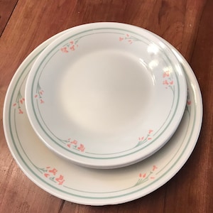 Eight vintage Corelle by Coring &quot;Summer Blossom&quot; dishes