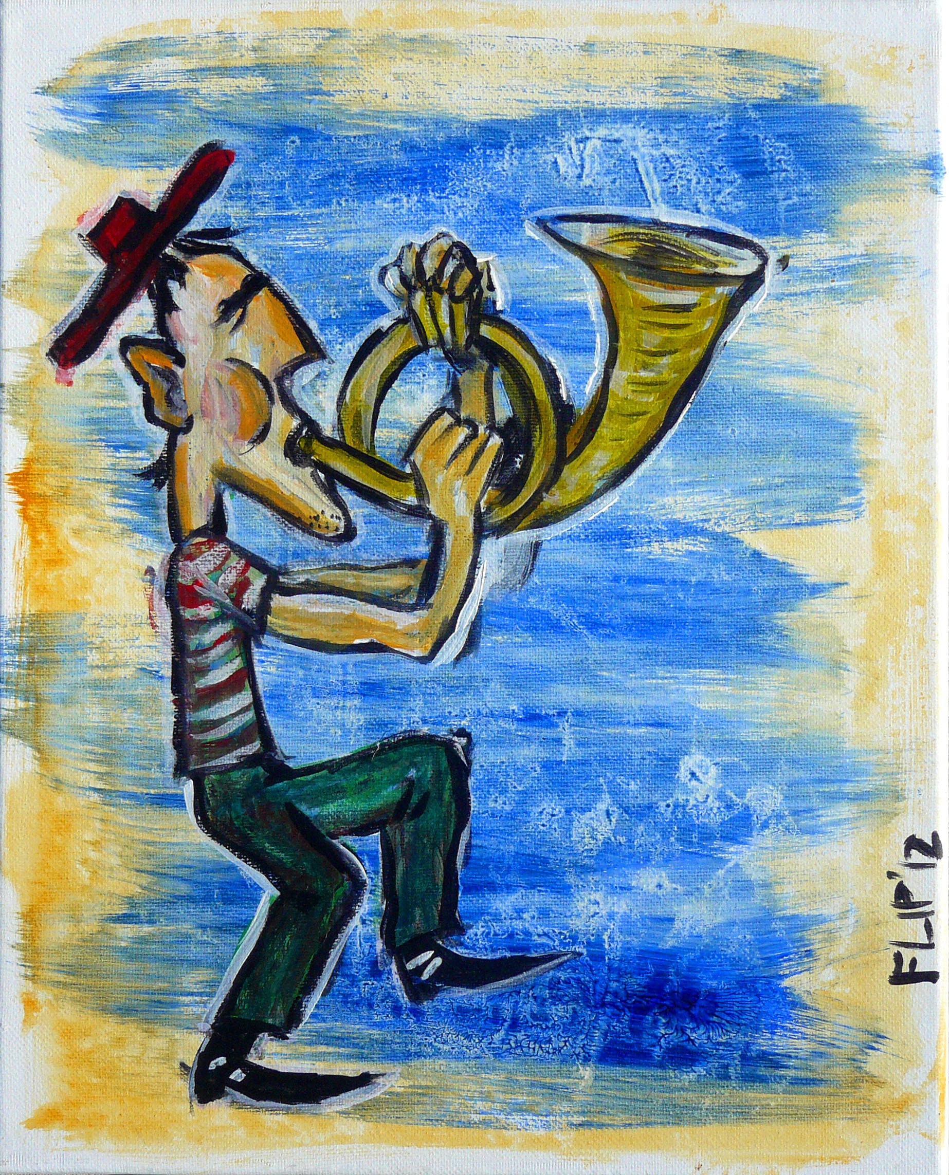 French Horn Player SOLD Etsy