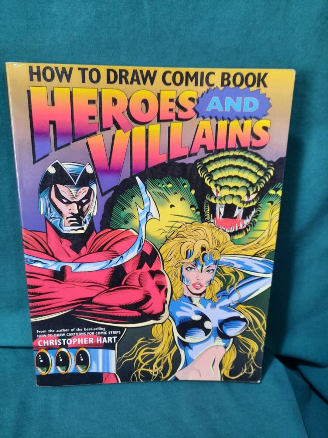 how-to-draw-comic-book-heroes-and-villains-book-etsy