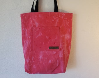 Hand-Dyed Handmade Canvas Tote Bag | Made in USA | Red