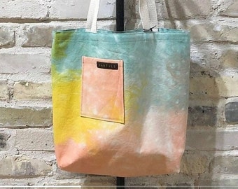 Hand-Dyed Handmade Canvas Tote Bag | Made in USA