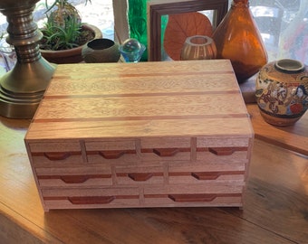 MAHOGANY/PADAUK one-of-a-kind mini chest