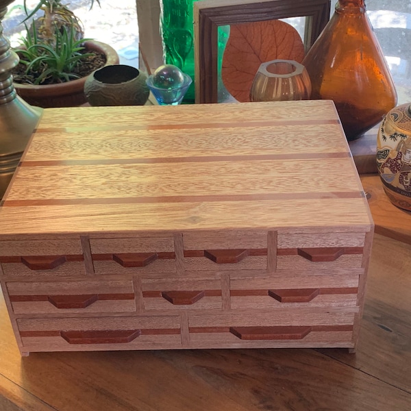 MAHOGANY/PADAUK one-of-a-kind mini chest