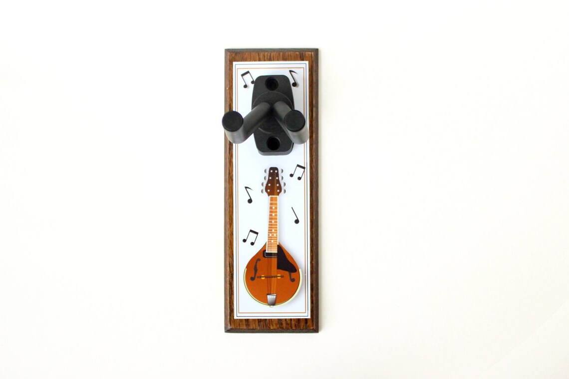 Instrument Hanger Mandolin Holder Wall Mounted Hanger Etsy