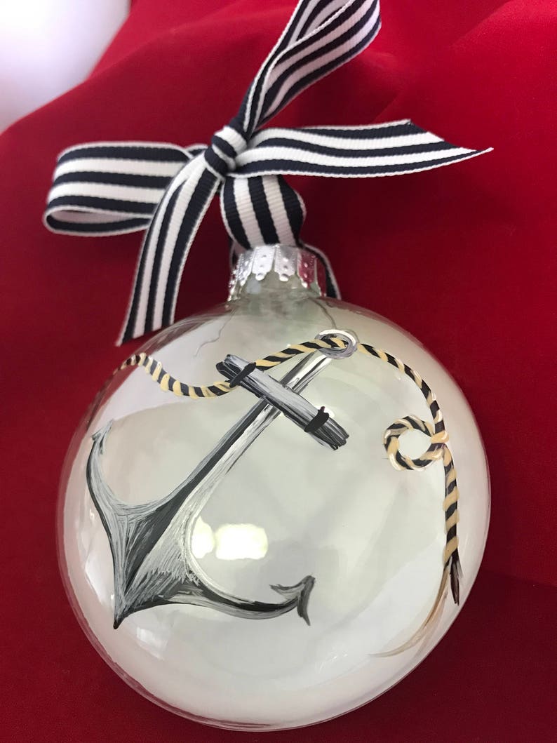 Anchor Ornament Nautical Holiday Christmas Tree Decoration Etsy