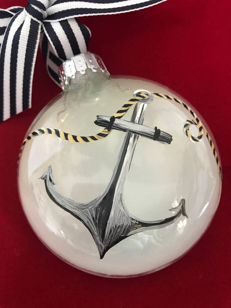 Anchor Ornament Nautical Holiday Christmas Tree Decoration Etsy