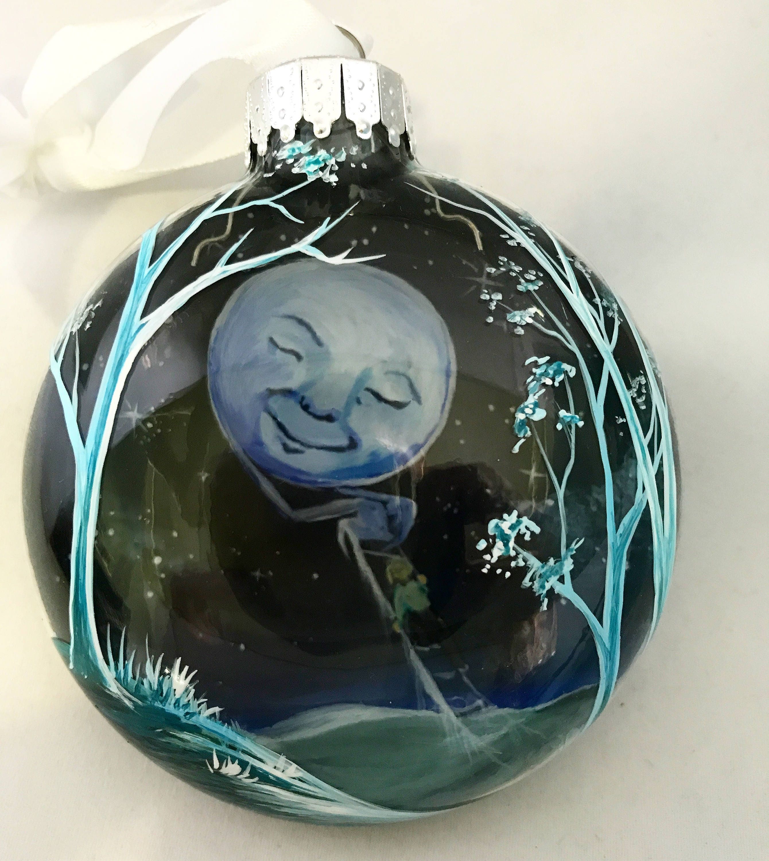 Children's Christmas Tree Ornament Hand Painted To the Etsy