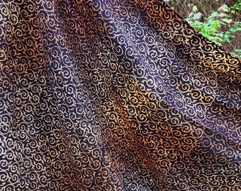 Sarong 1.60 x 1.15 m, in Premiumqualität, Tuch Schal Wickelrock schwarz spiral