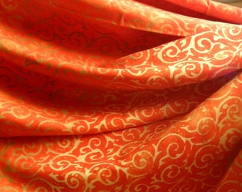 Sarong 1.60 x 1.15 m, in Premiumqualität, Tuch Schal Wickelrock orange