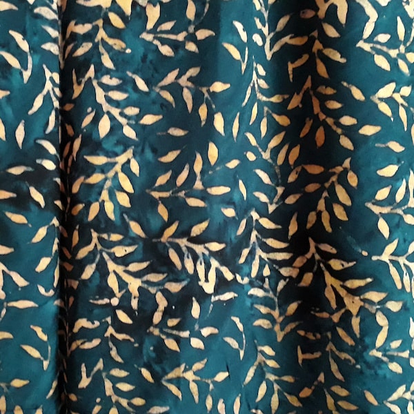 Gorgeous sarong  in premium quality, extra large, dark blue with vines