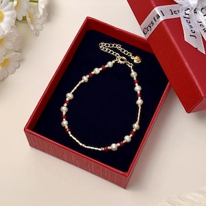 Real Pearl Bridal Bracelet, Dainty Freshwater Pearl Bracelet, Freshwater Pearl Beaded Bracelet, Wedding Pearl Jewelry, Bridesmaid Gifts