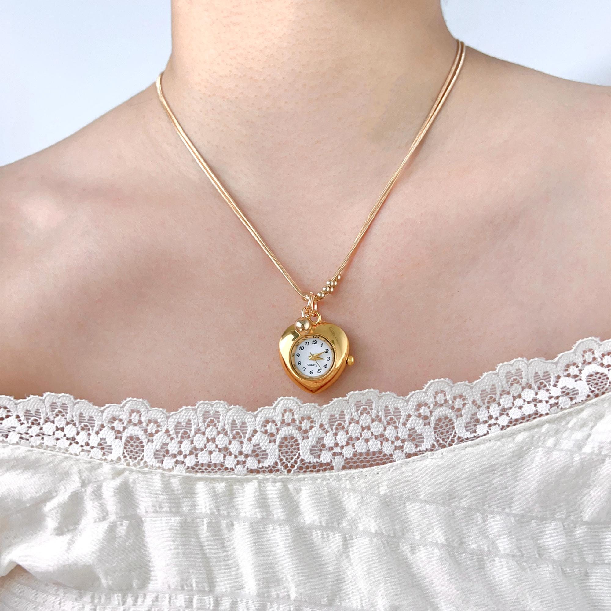 PALLAS - Petite montre pendentif collier pour femme