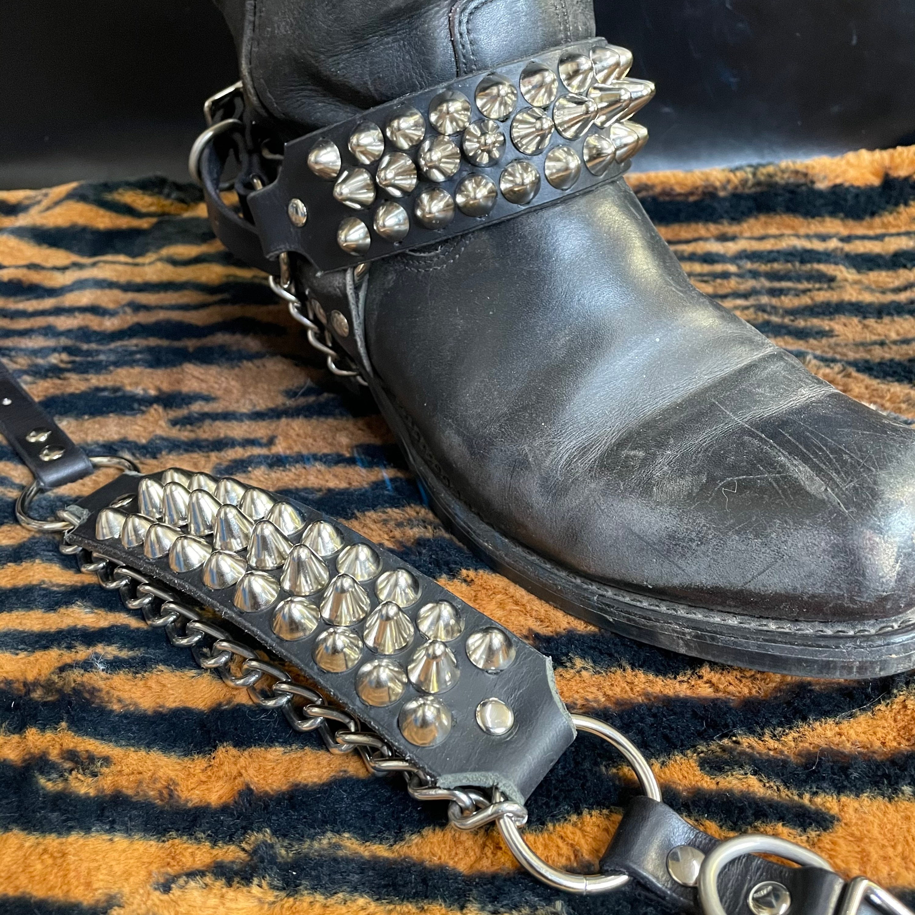 パ*ソ様 blackmeans LeatherStrapBoots black blackmeans - 945-78TP06-5 / レザーパンツ (スリム) GOLD ZIP